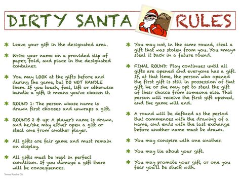 white elephant dirty santa rules.